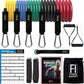 17-Piece Set 150 Lbs Chest Expander Latex Home Training Elastic Band Resistance Bands gym equipment for home bodybuilding