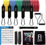 17-Piece Set 150 Lbs Chest Expander Latex Home Training Elastic Band Resistance Bands gym equipment for home bodybuilding